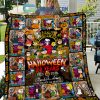 Snoopy Peanuts Halooween 73 Years 1950 2023 Memories Fleece Blanket Quilt2B1 TbUQt