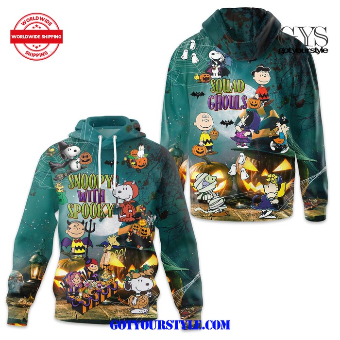 Snoopy With Spooky Halloween Hoodie 1