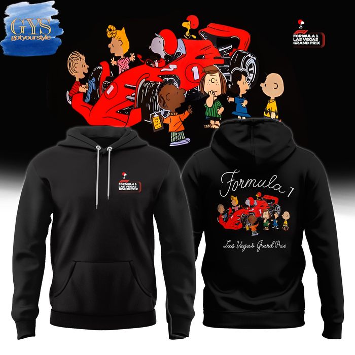Snoopy x F1 Formula Las Vegas Grand Prix Hoodie 1