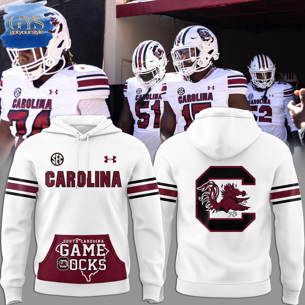 South Carolina Gamecocks 2024 Special White Hoodie 3