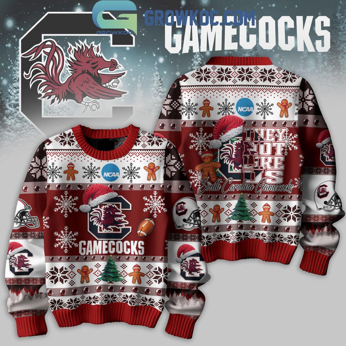 South Carolina Gamecocks Football They Not Like Us Christmas Ugly Sweater 1 XmBxh