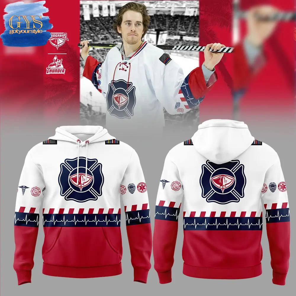 South Carolina Stingrays First Responders Night Limited Edition Hoodie 1
