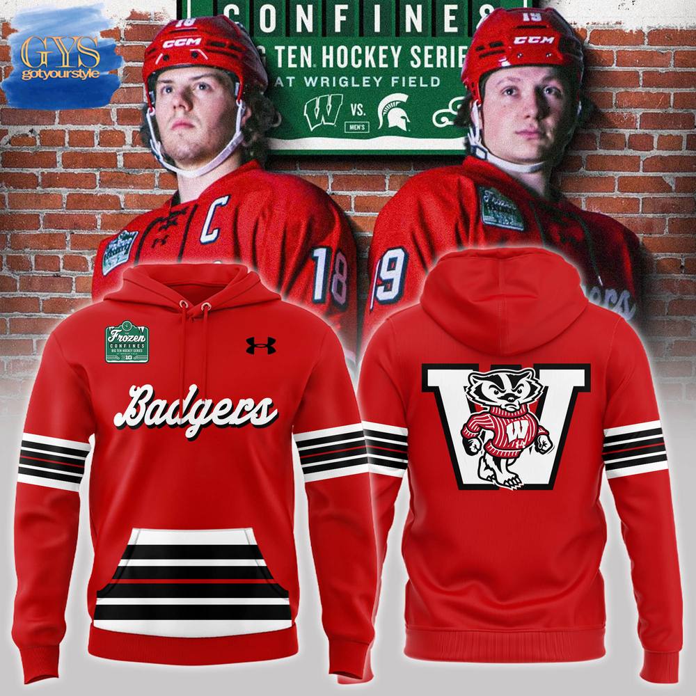 Special 2025 Frozen Confines Wisconsin Hockey Hoodie 1