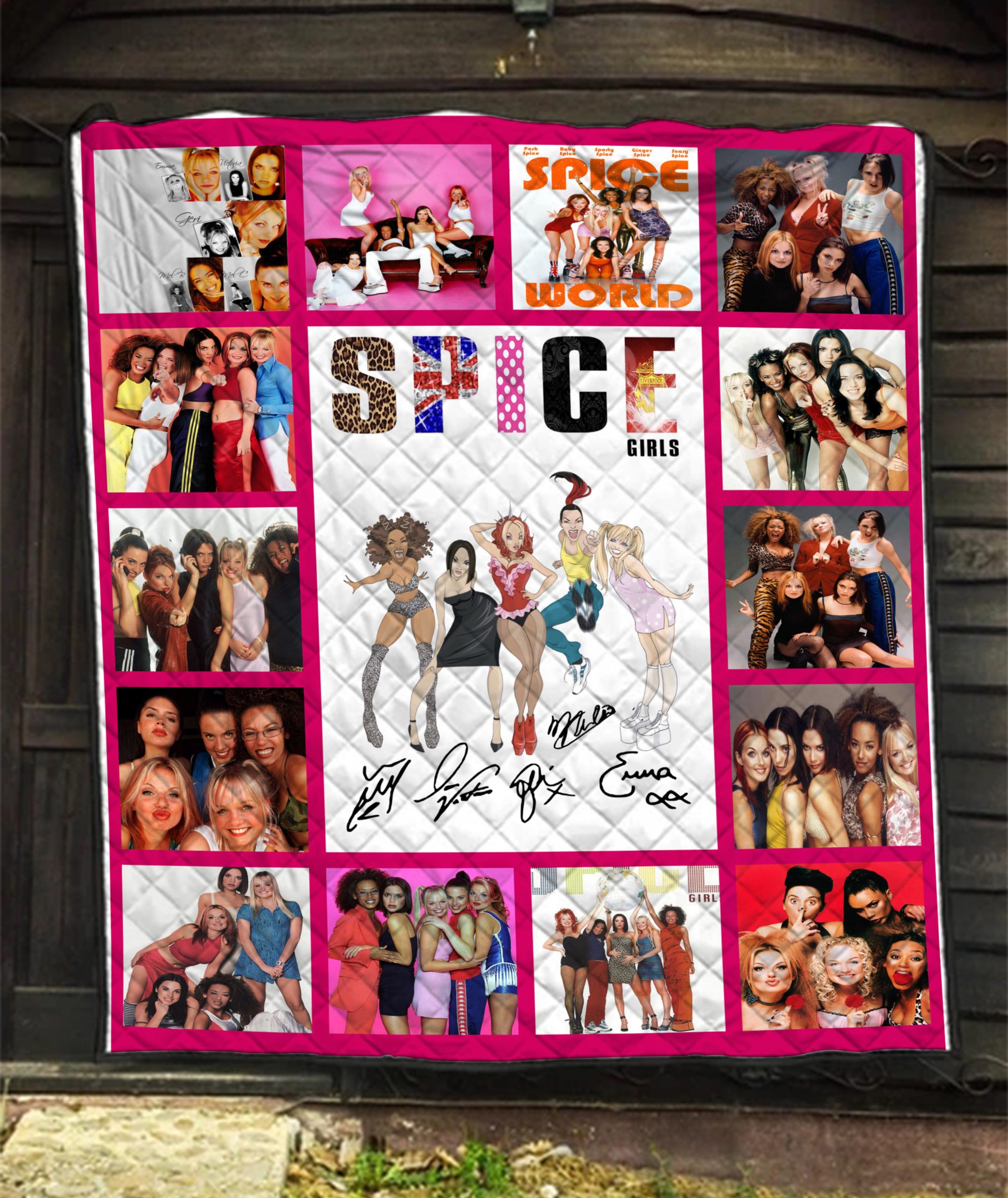 Spice Girl Albums Quilt Blanket Perfect Gift for Spice Girl Fans Ideal for Home Decoration 0 Spice Girl Albums Quilt Blanket Perfect Gift for Spice Girl Fans Ideal for Home Decoration 0