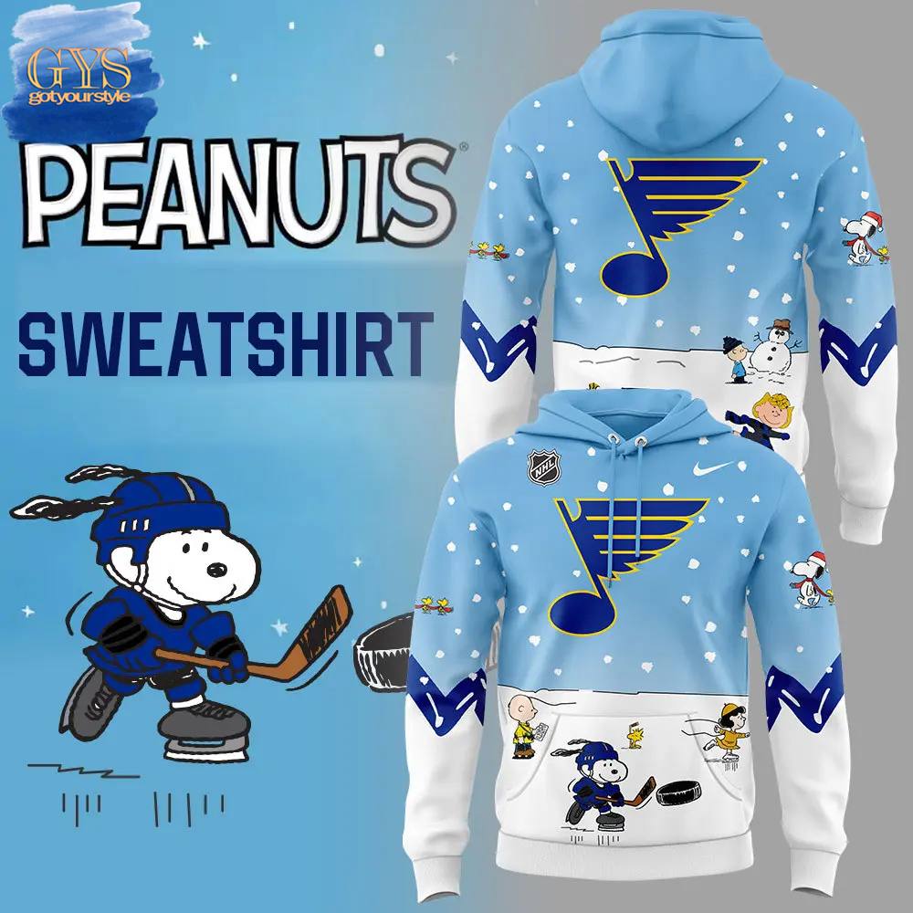 St Louis Blues Peanuts Night Limited Edition Hoodie 1