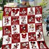Stanford Cardinal NCAA Mickey Disney Fleece Blanket Quilt2B1 5xREP