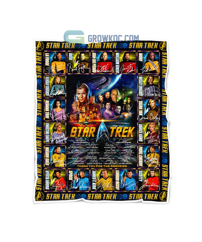 Star Trek The Original Series Thank You For The Memories Fleece Blanket Quilt