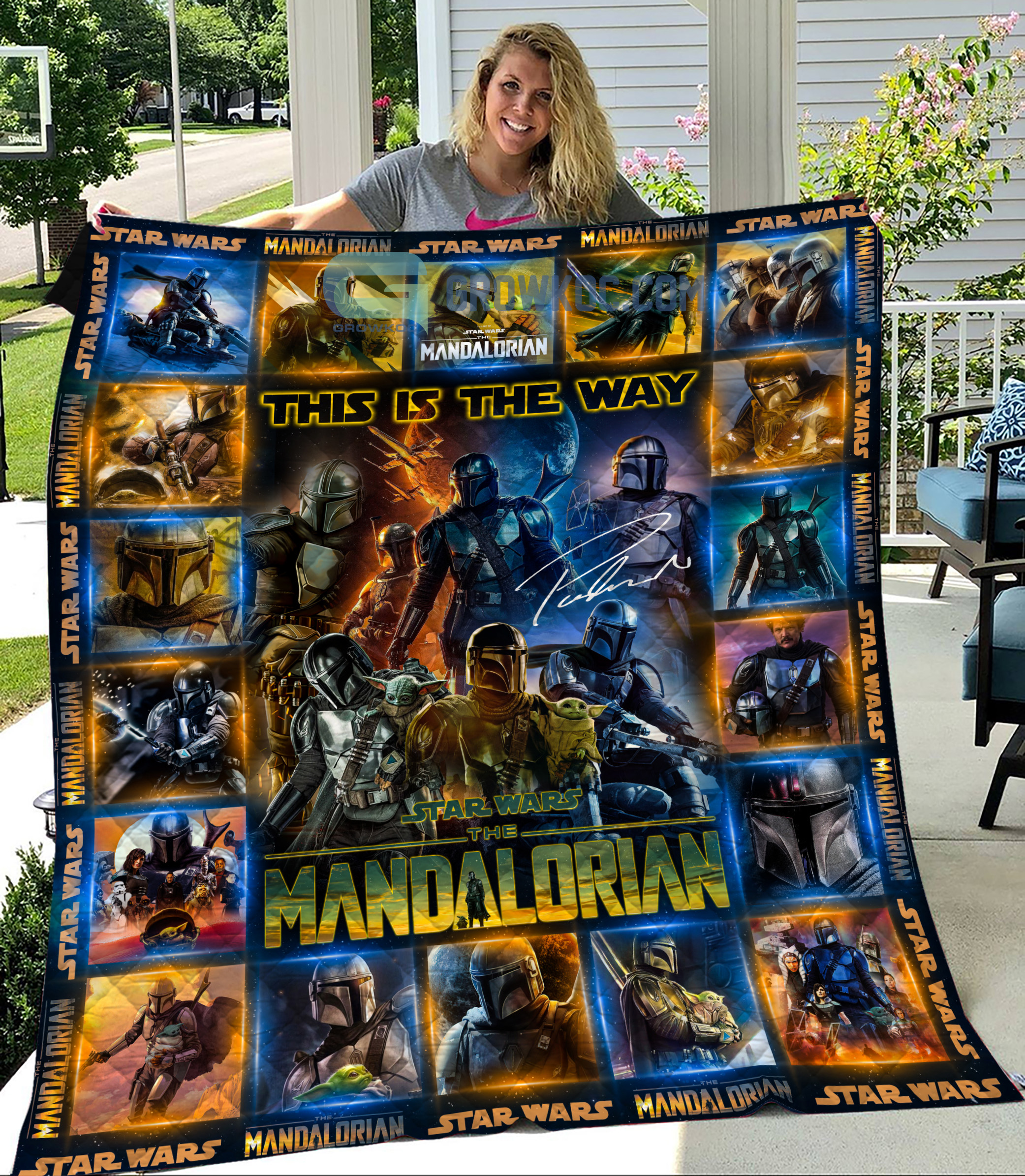 Star War The Mandalorian This Is The Way Fleece Blanket Quilt
