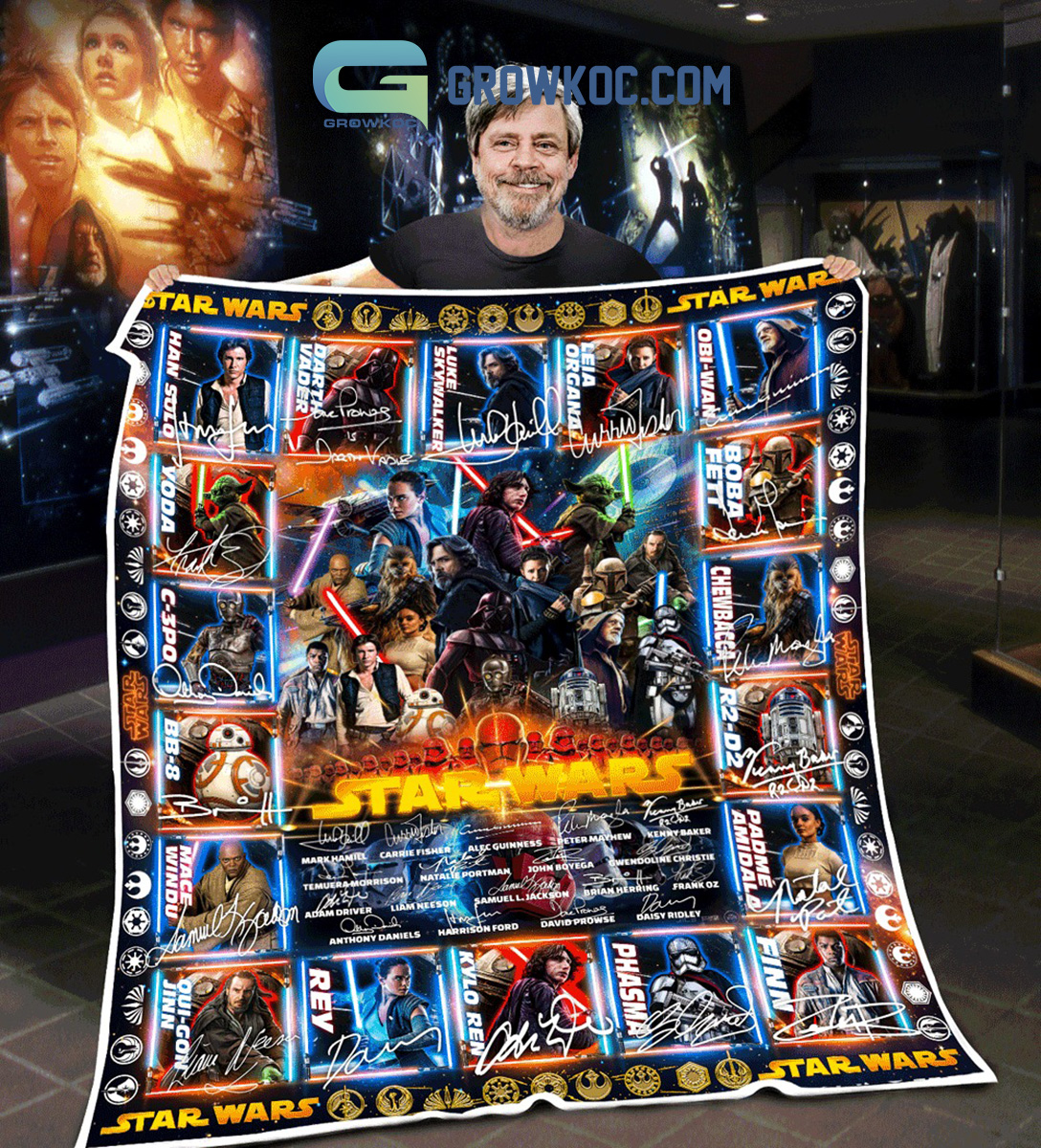 Star Wars All Time Characters Immortals Fleece Blanket Quilt2B1 zQQ0S