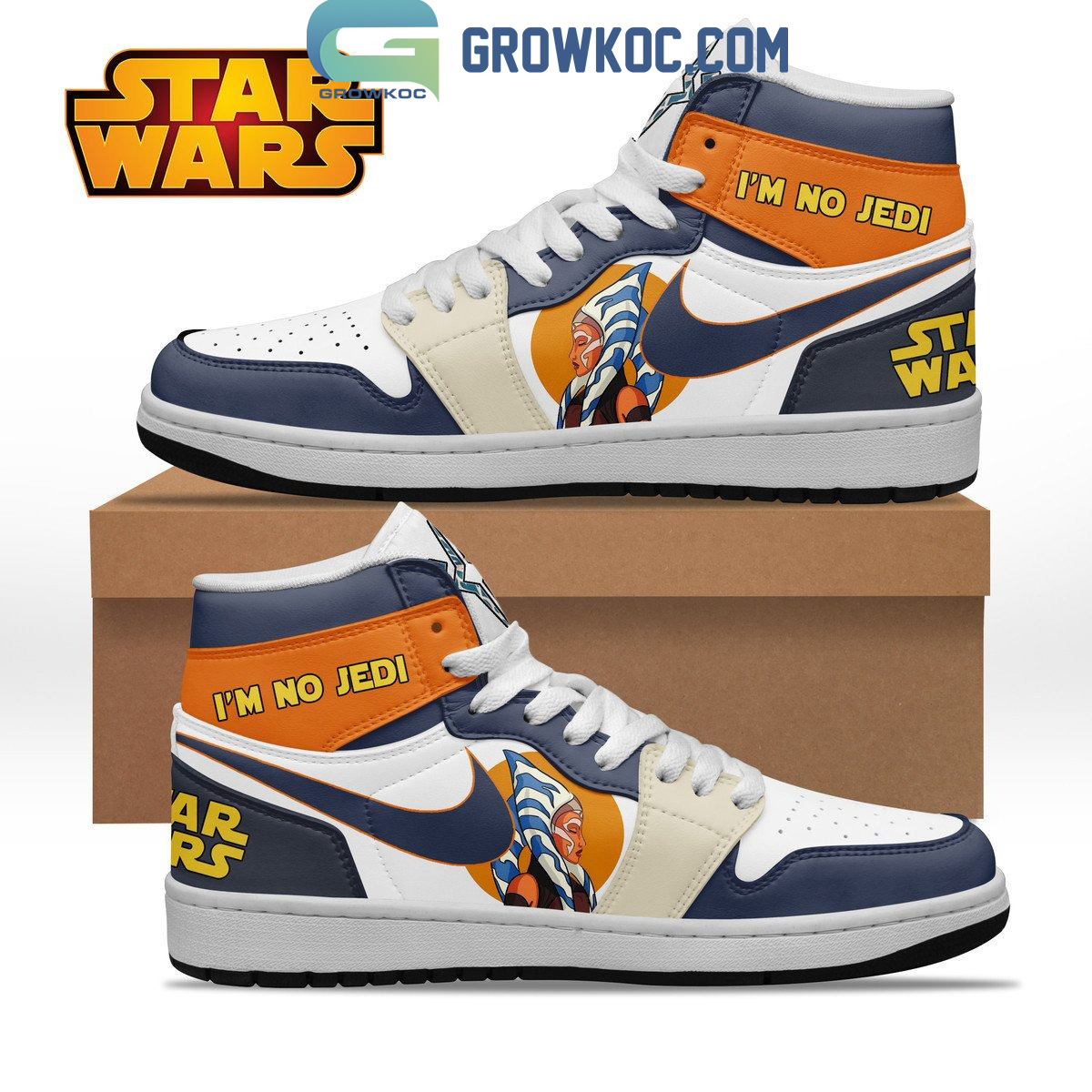 Star Wars Im No Jedi Fan Air Jordan 1 Shoes2B1 VD3sy