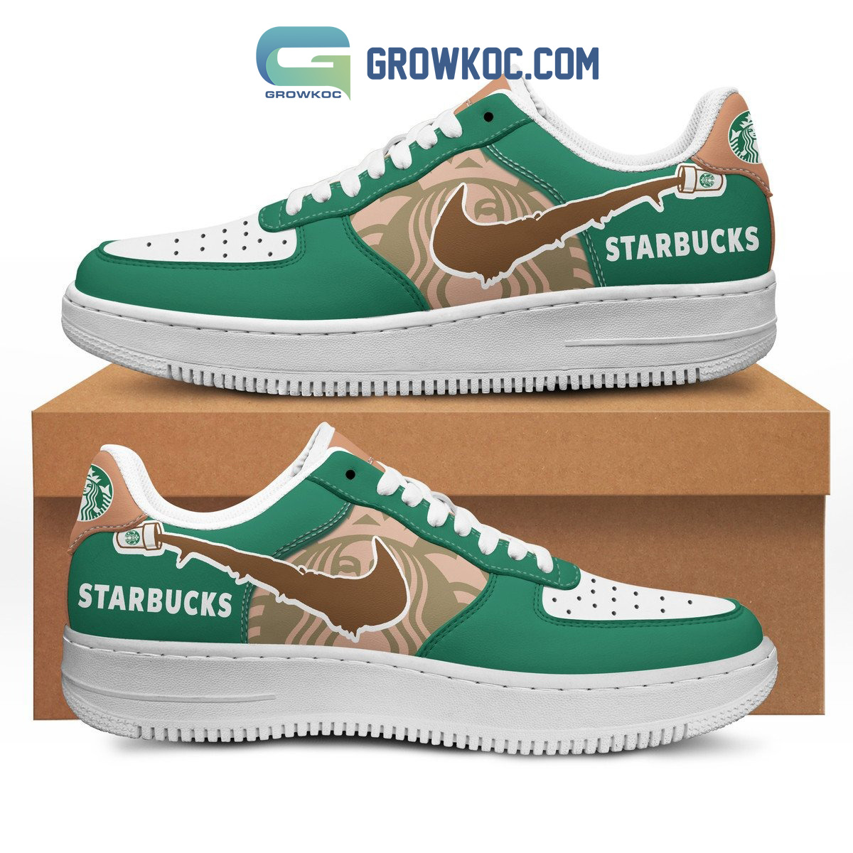 Starbucks Not Just A Coffee Fan Air Force 1 Shoes2B1 ZtVfs