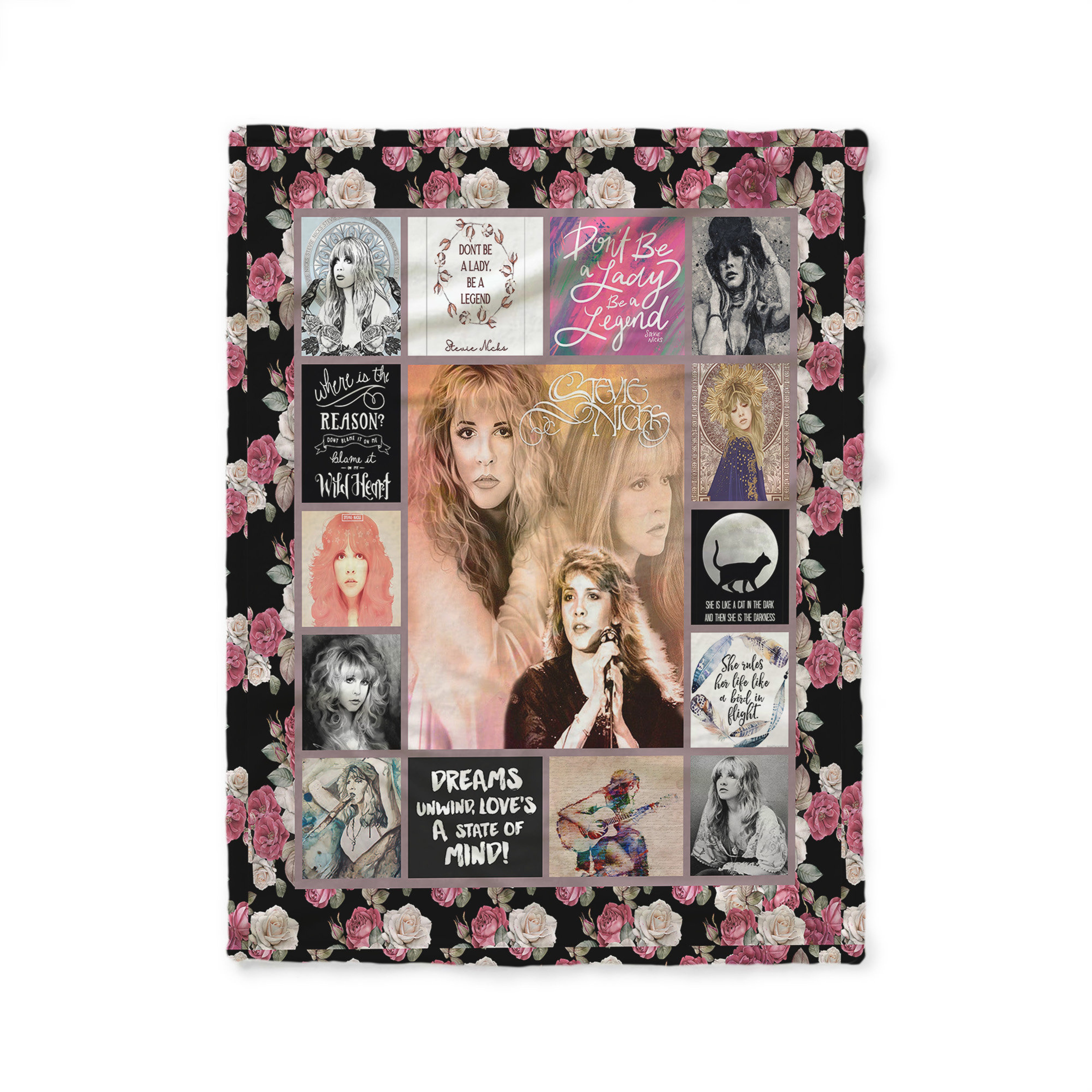 Stevie Nicks Albums Quilt Blanket Gift For Stephanie Lynn Nicks Fans 1