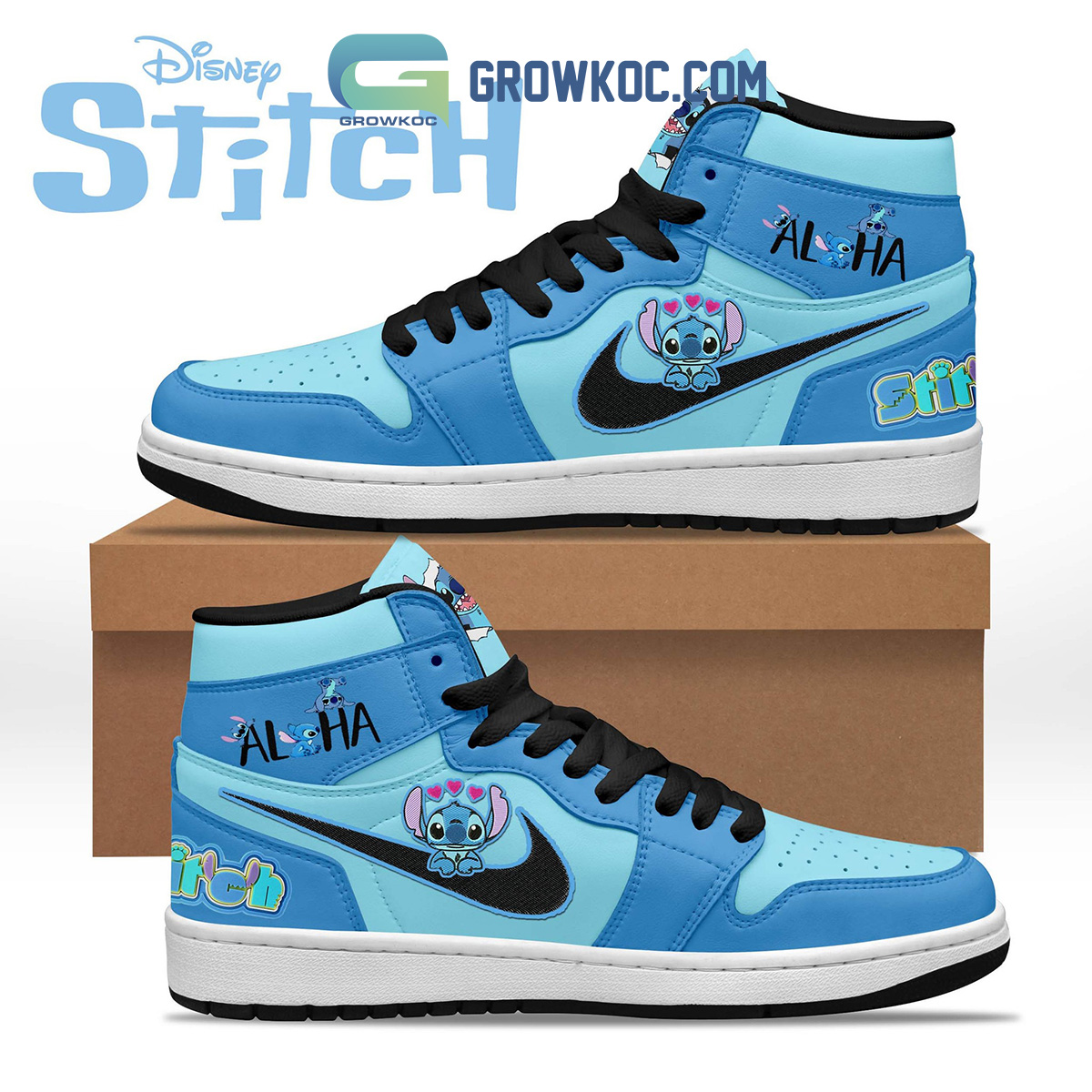 Stitch Aloha Air Jordan 1 Shoe2B1 ie11s