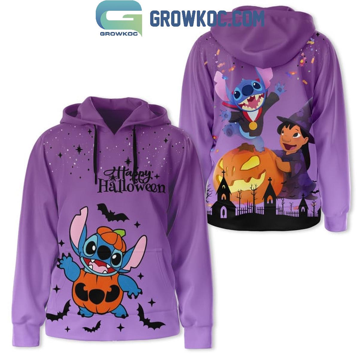 Stitch And Lilo Happy Halloween Hoodie T Shirt 1 frAmA