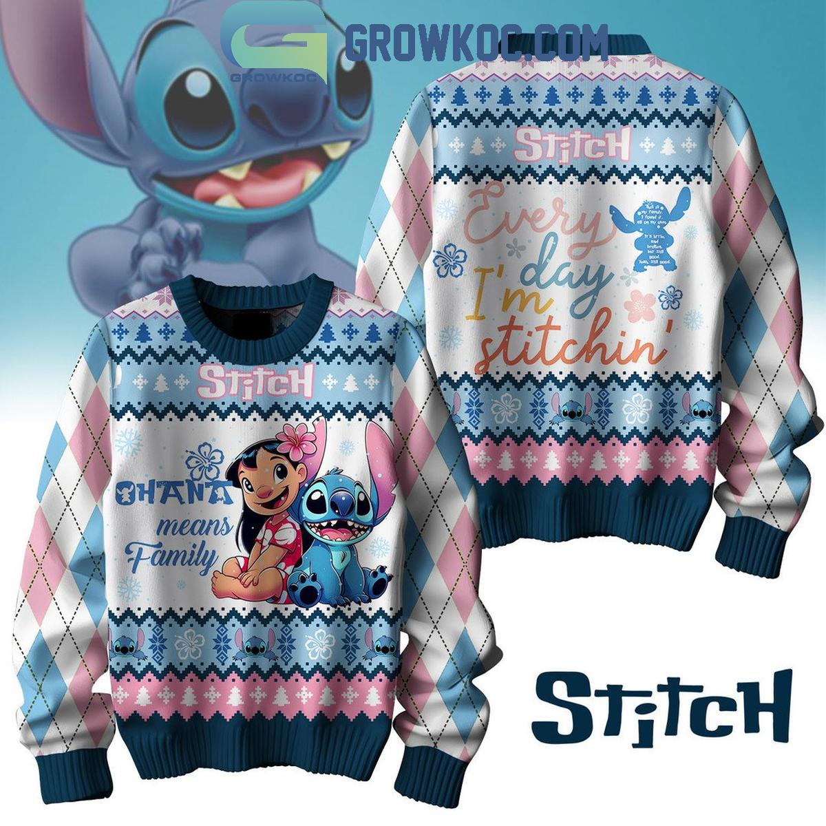 Stitch Ohana Means Family Lets Stitch Christmas Ugly Sweater 1 lphWQ