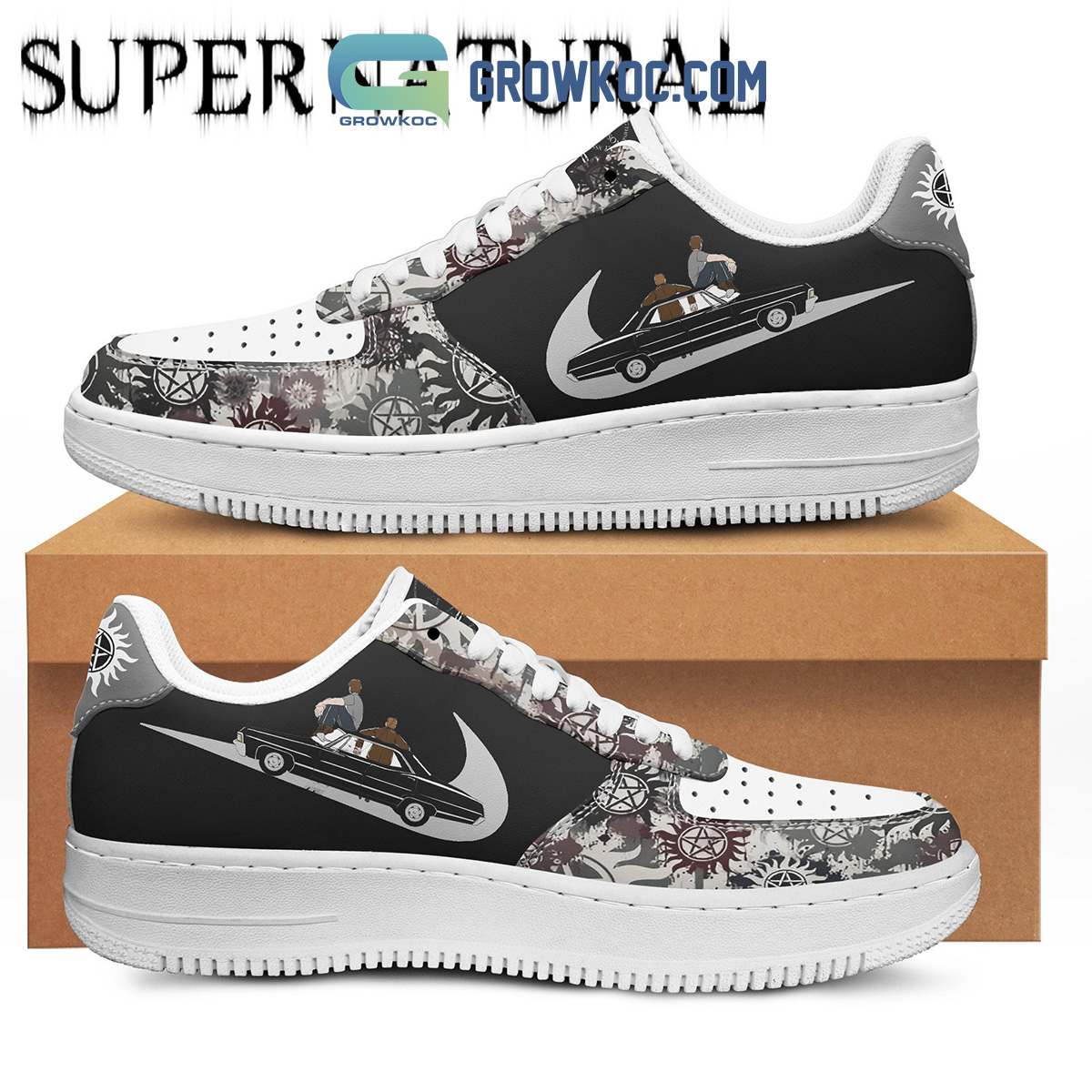 Supernatural Family Business Air Force 1 Shoes2B1 1qUGo