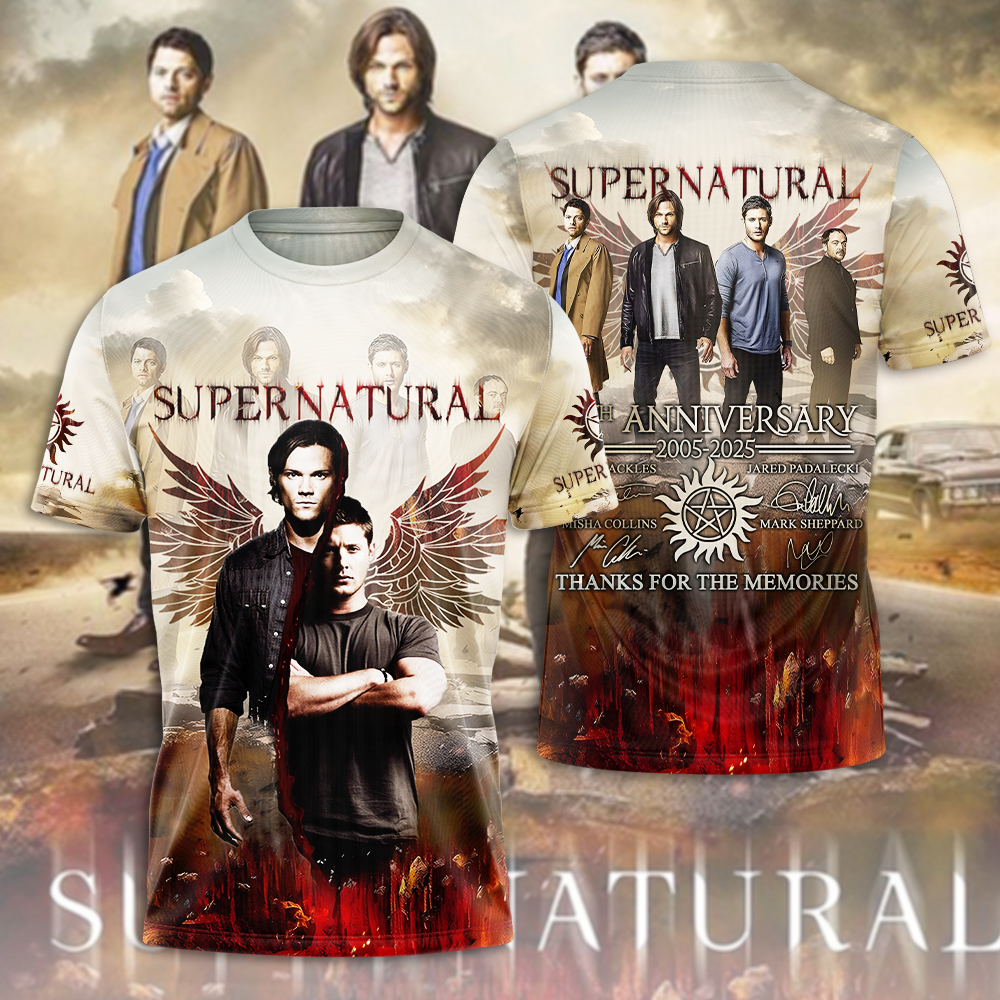 Supernatural 20th anniversary Tshirt GNENEW05