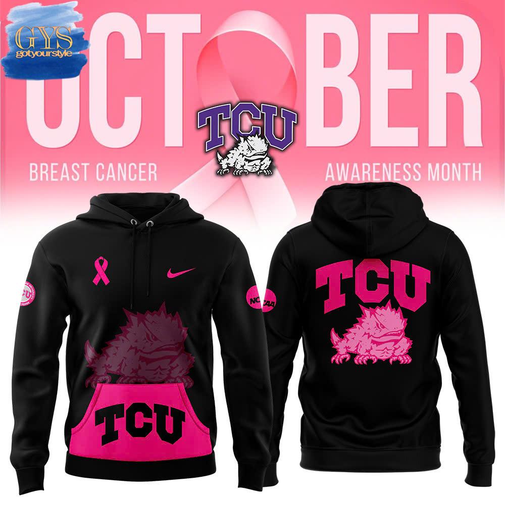 TCU Horned Frogs Stomp Out Cancer 2024 Limited Edition Hoodie 1