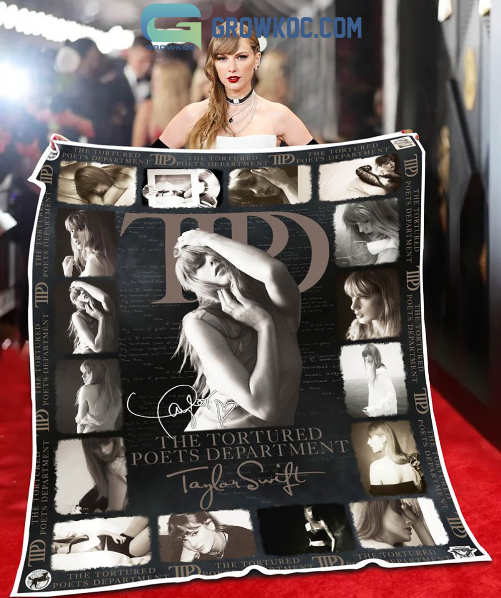 TTPD Taylor Swift The Tortured Poets Department Fleece Blanket Quilt2B1 u1Amb