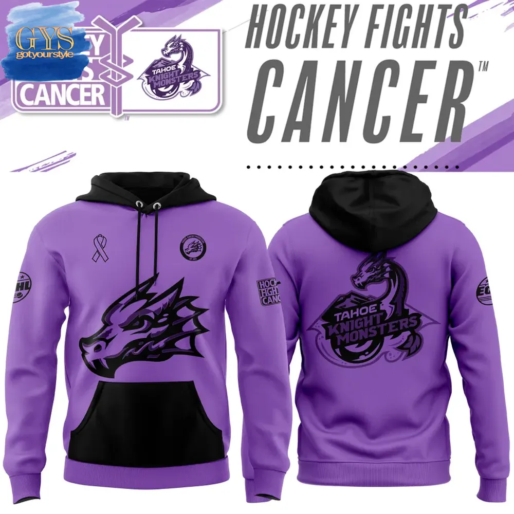 Tahoe Knight Monsters 2025 Hockey Fight Cancer Limited Edition Hoodie 1