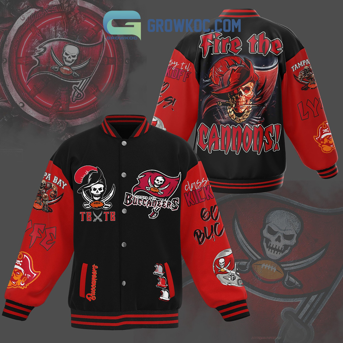 Tampa Bay Buccaneers Fire The Cannons Basketball Jacket2B1 9kbta