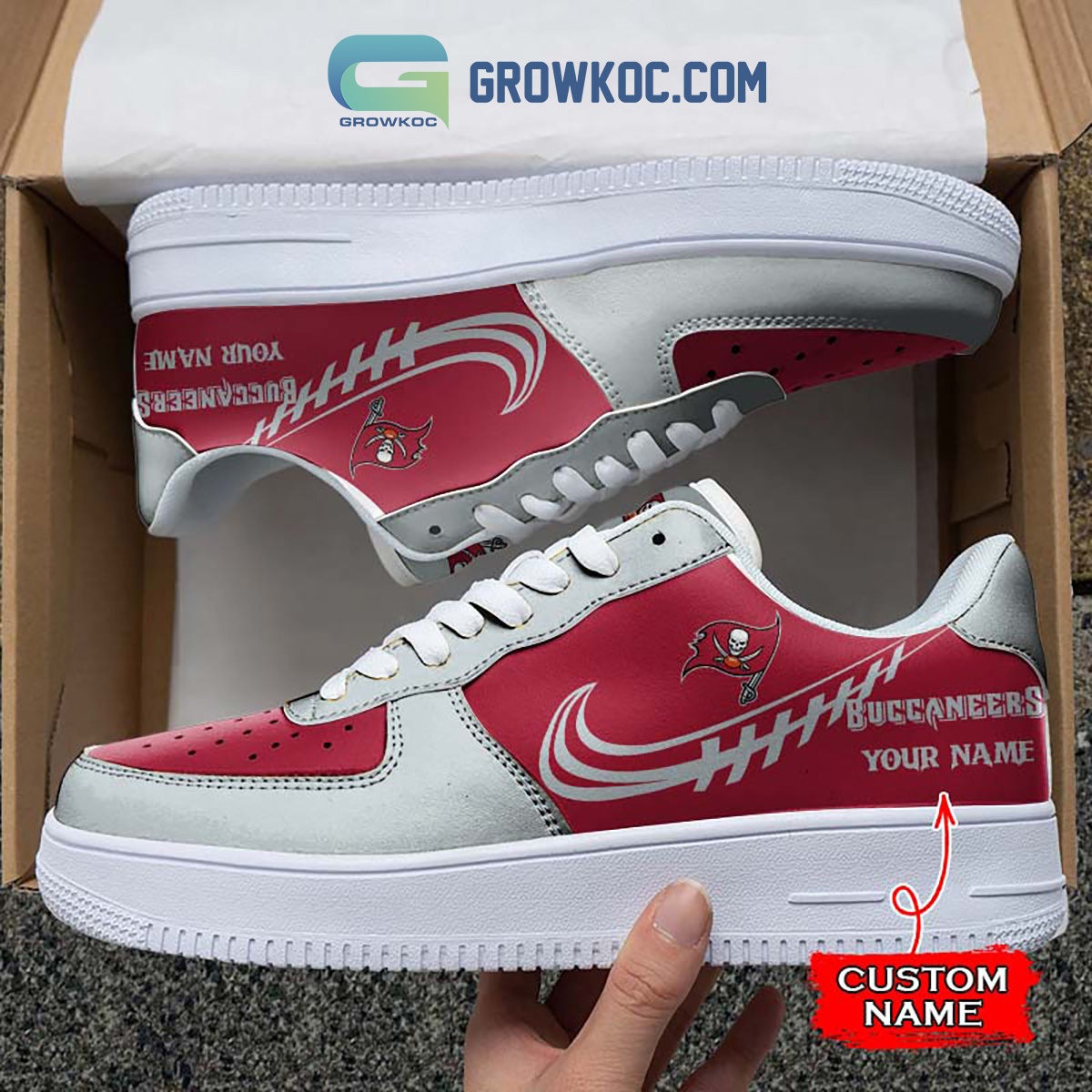 Tampa Bay Buccaneers Personalized Air Force 1 Sneaker2B1 DAU62