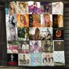 Taylor Swift Albums Quilt Blanket Ideal Gift for Pop Rock Music Lovers 0