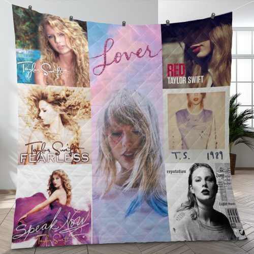 Taylor Swift Singer Gift Taylor Swift Albums Covers Blanket 0