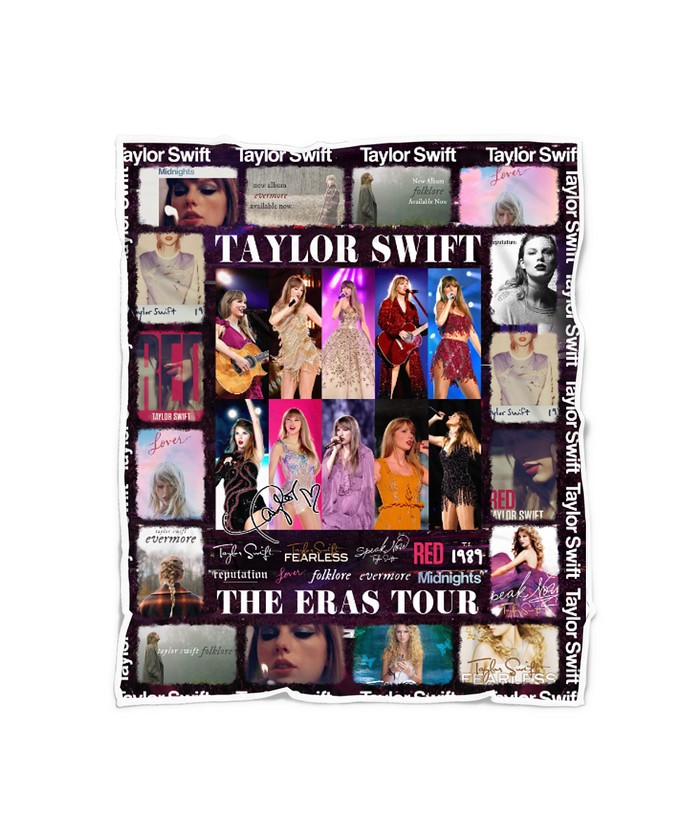 Taylor Swift The Eras Tour Sherpa Fleece Blanket Quilt Ver 3 0
