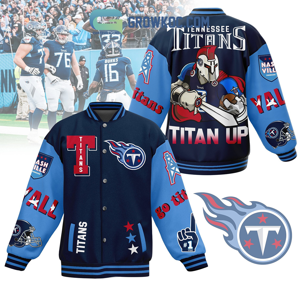 Tennessee Titans Go Titans Basketball Jacket2B1 XIkUn