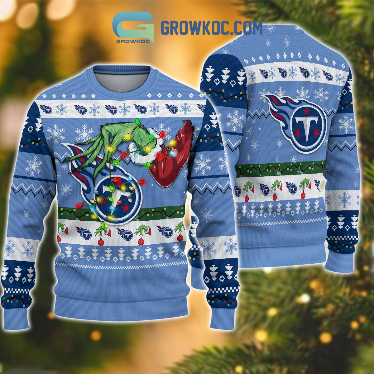 Tennessee Titans NFL Grinch Christmas Ugly Sweater2B1 l0nbd