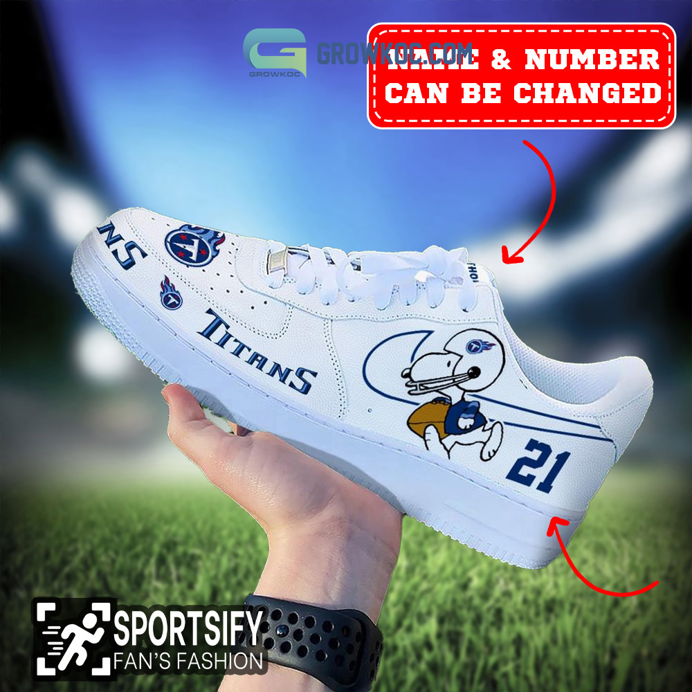 Tennessee Titans NFL Snoopy Personalized Air Force 1 Low Top Shoes2B1 E8Uxe