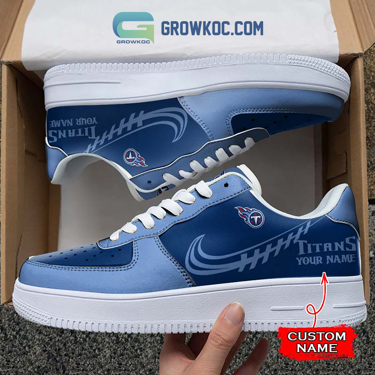 Tennessee Titans Personalized Air Force 1 Sneaker2B1 c2BV3