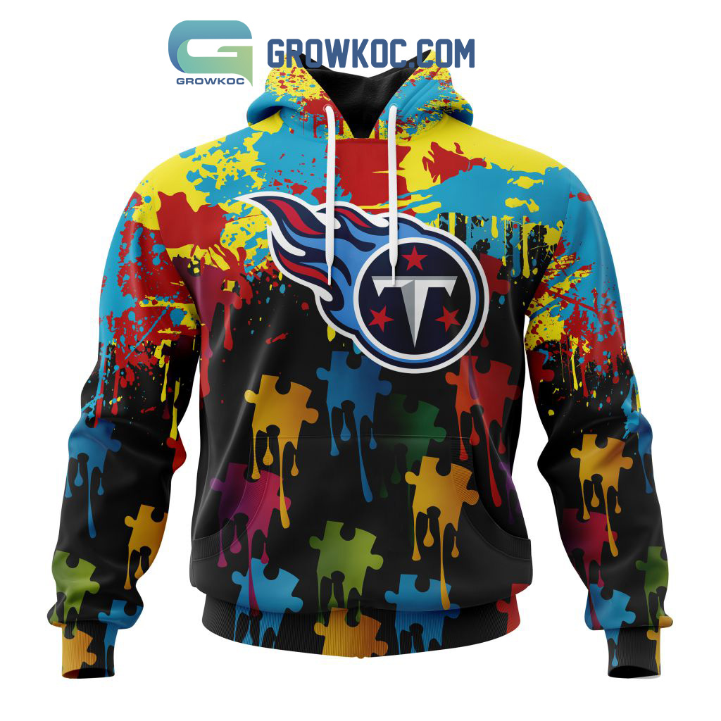 Tennessee Titans Personalized Autism Awareness Puzzle Painting Hoodie Shirts2B1 yJwQN