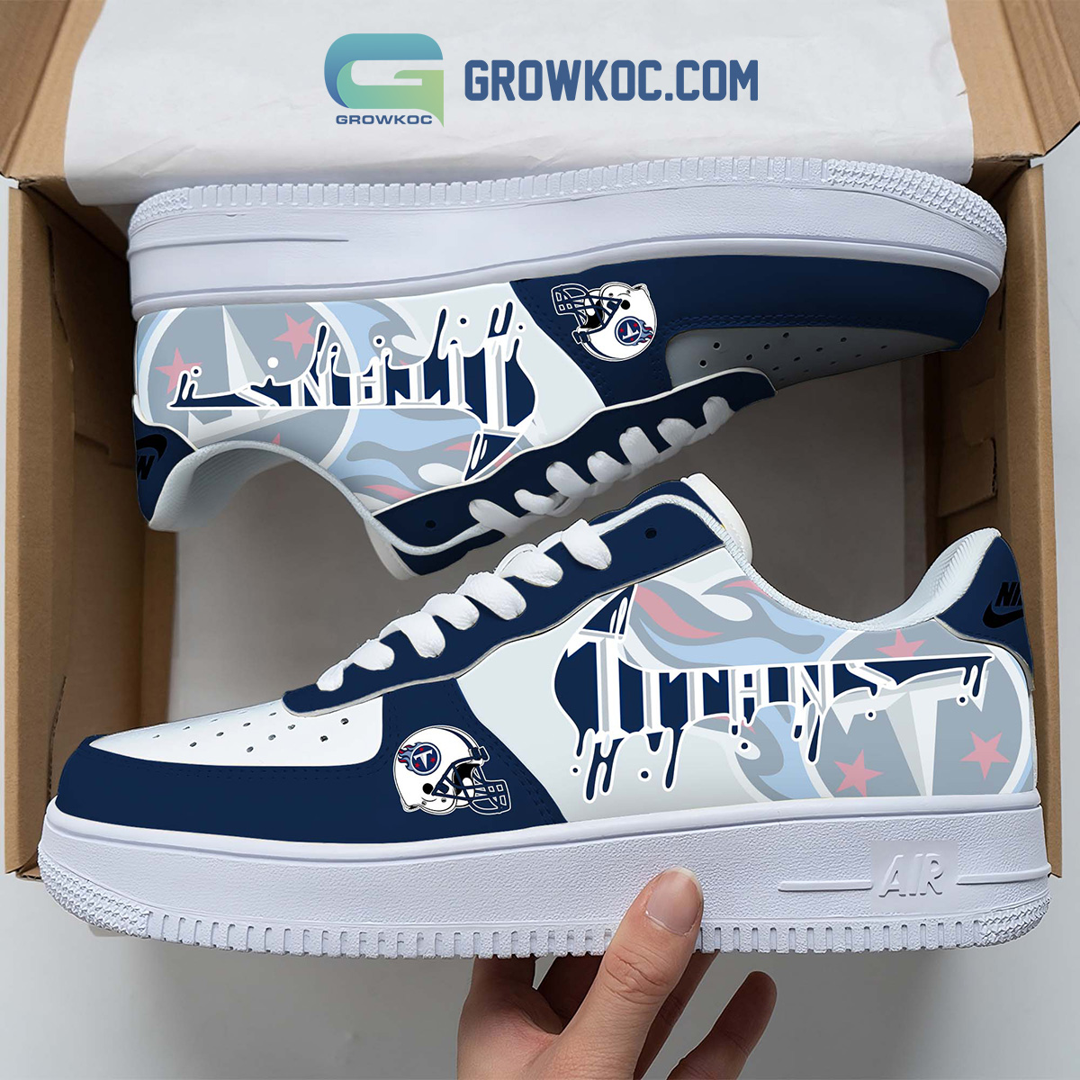 Tennessee Titans Team Logo Fan Air Force 1 Shoes2B1 ltyQe
