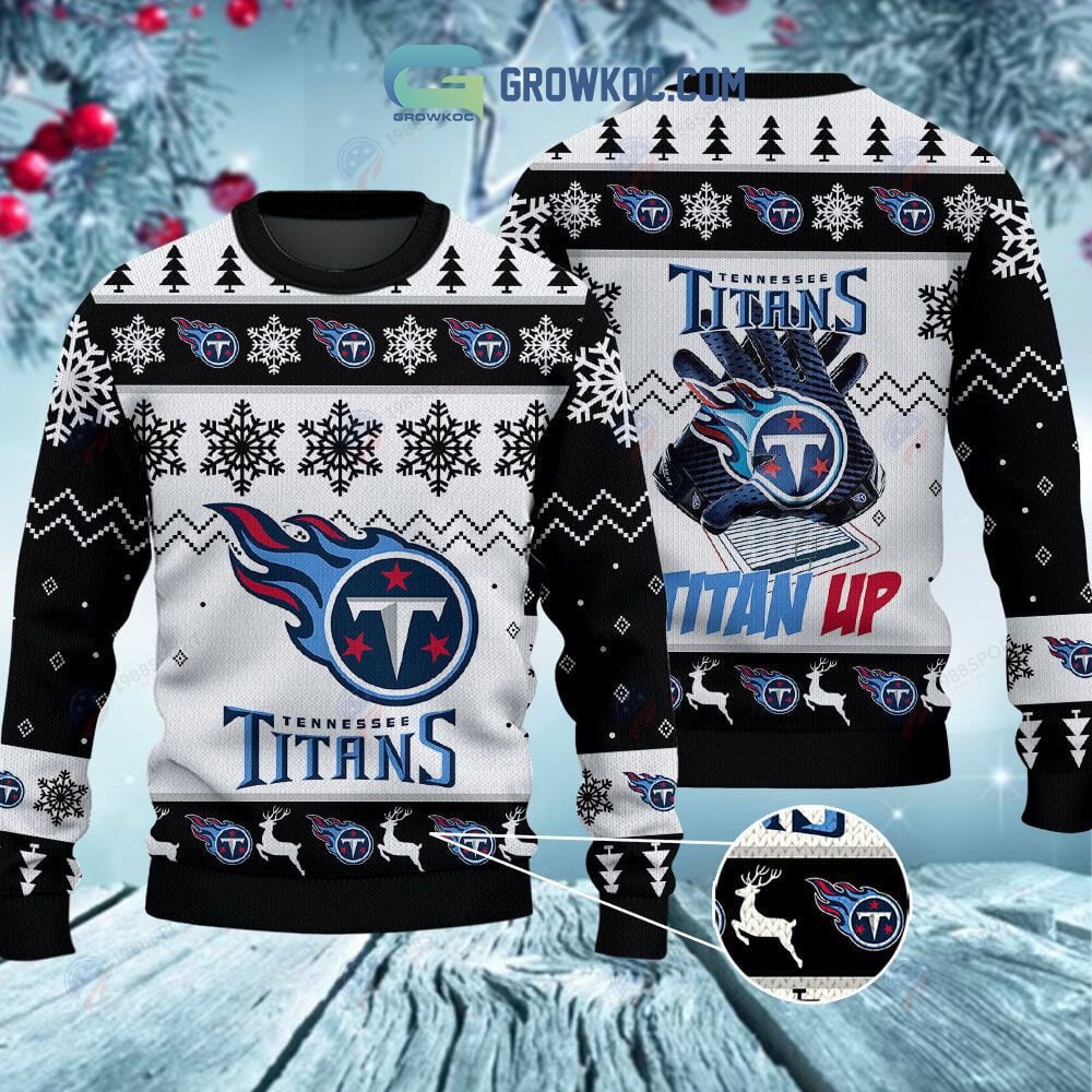 Tennessee Titans Titan Up Christmas Ugly Sweater2B1 WnpBU