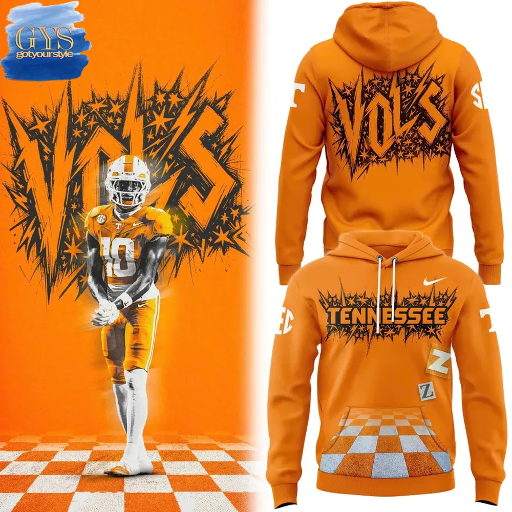 Tennessee Vols Football Checkerboard Burst Special Edition Hoodie 1