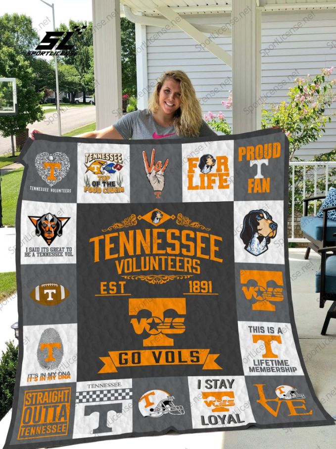 Tennessee Volunteers EST 18 Go Vols Quilt Blanket Bedding Set 0