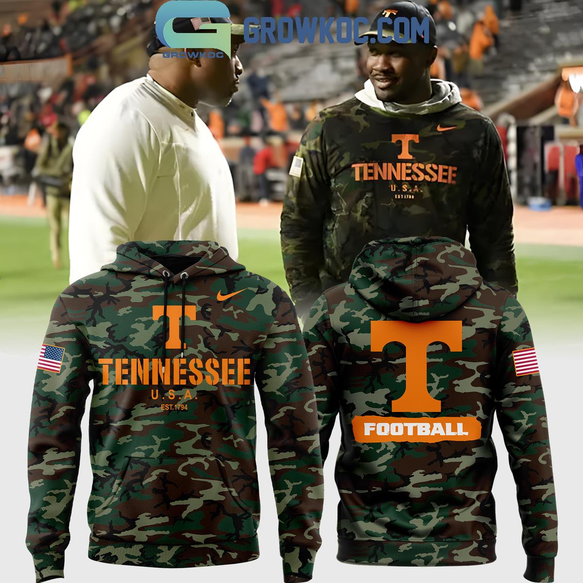 Tennessee Volunteers Football Vols Camo 2024 Salute To Service Hoodie T Shirt 1 7rcBy