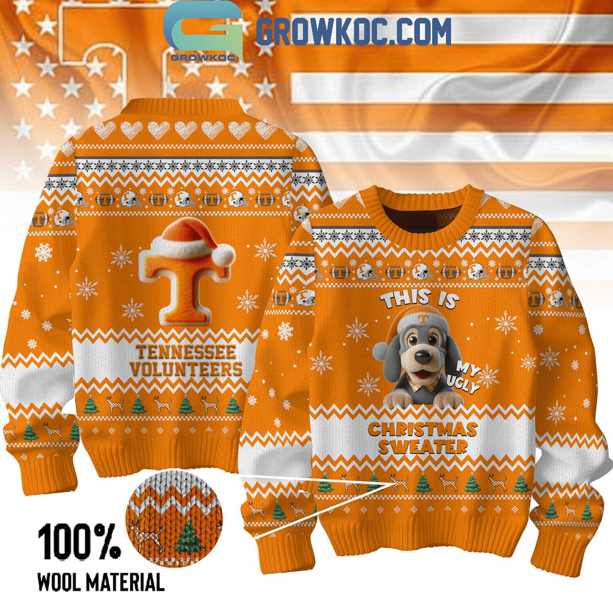 Tennessee Volunteers Go Vols This Is My Christmas 2024 Ugly Sweater 1 X076k