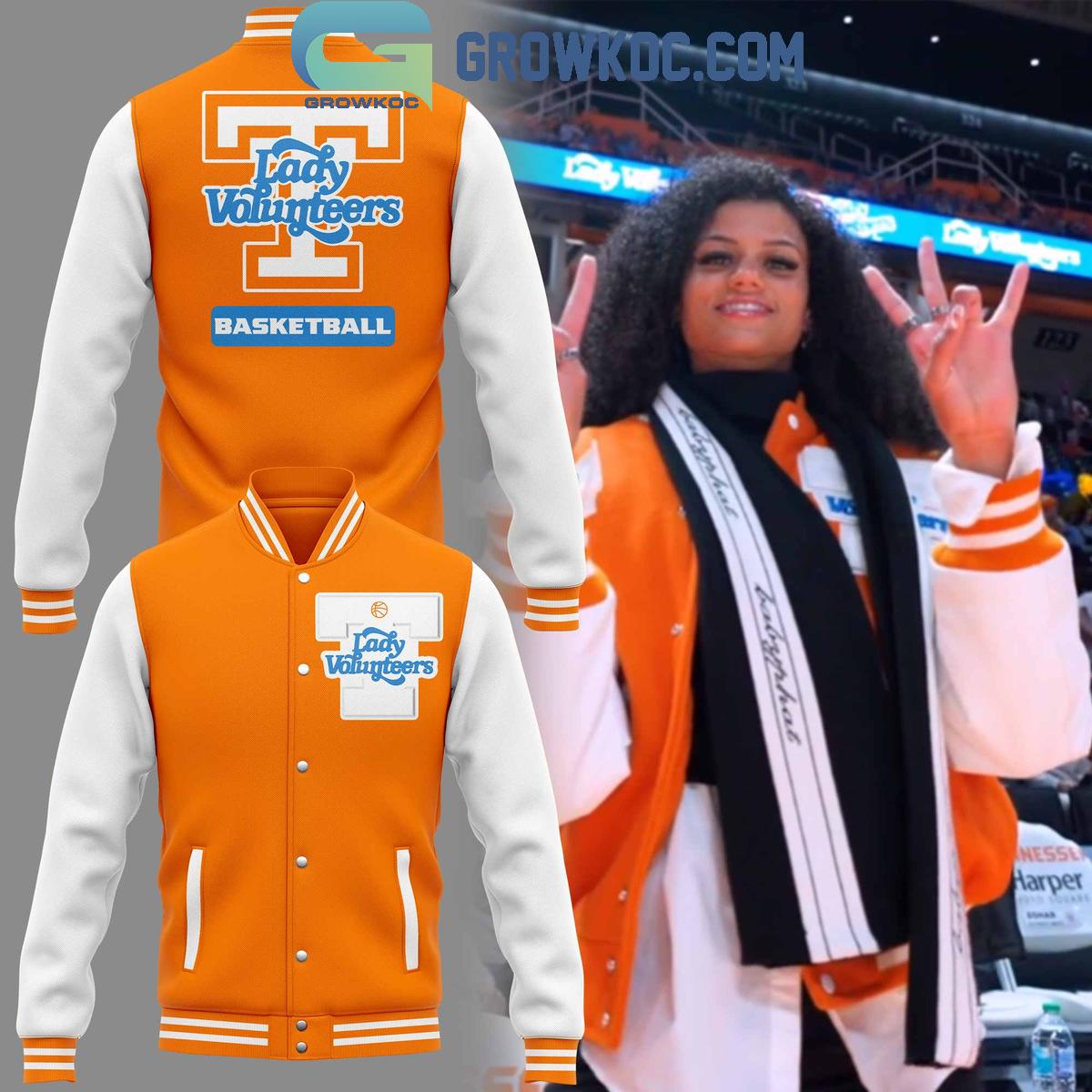 Tennessee Volunteers Lady Vols Basketball 2024 Baseball Jacket 1 87f8l