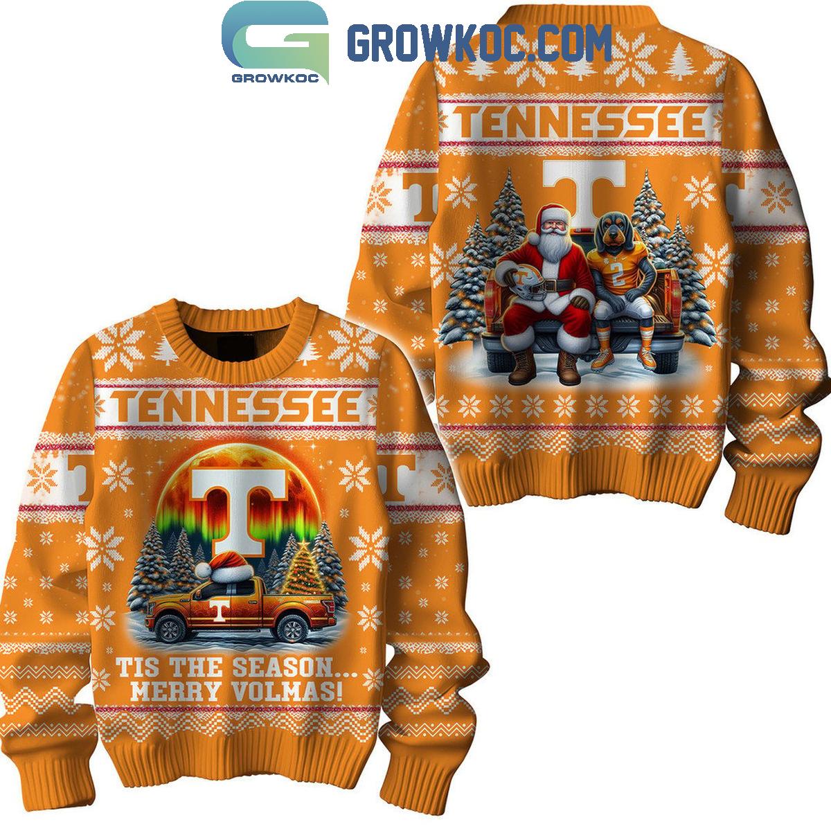 Tennessee Volunteers Tis The Season Merry Volmas Christmas Ugly Sweater 1 LyW7n