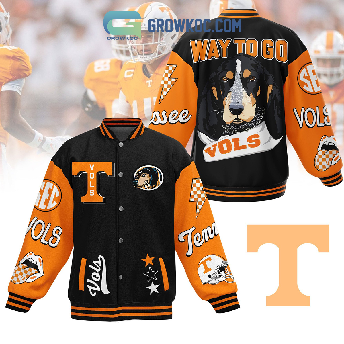 Tennessee Volunteers Way To Go Vols Baseball Jacket2B1 yK4oM
