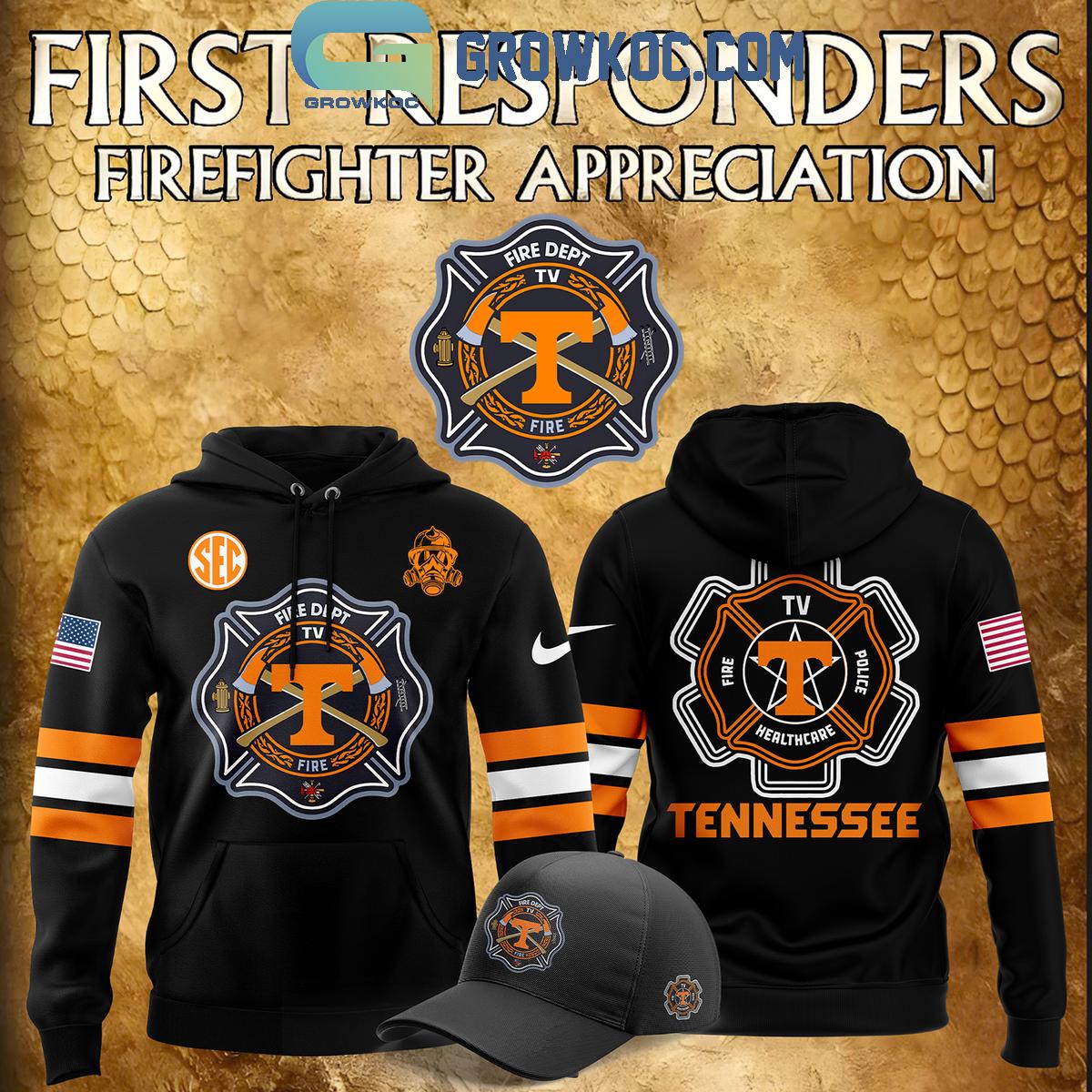Tennessee Volunteers x 2024 Firefighter Appreciation Night Hoodie T Shirt 1 w2DNz