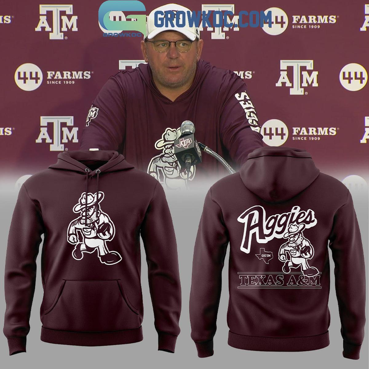Texas A26M Aggies 47 Football Ol Sarge Franklin Hoodie Shirt 1 vkxzH
