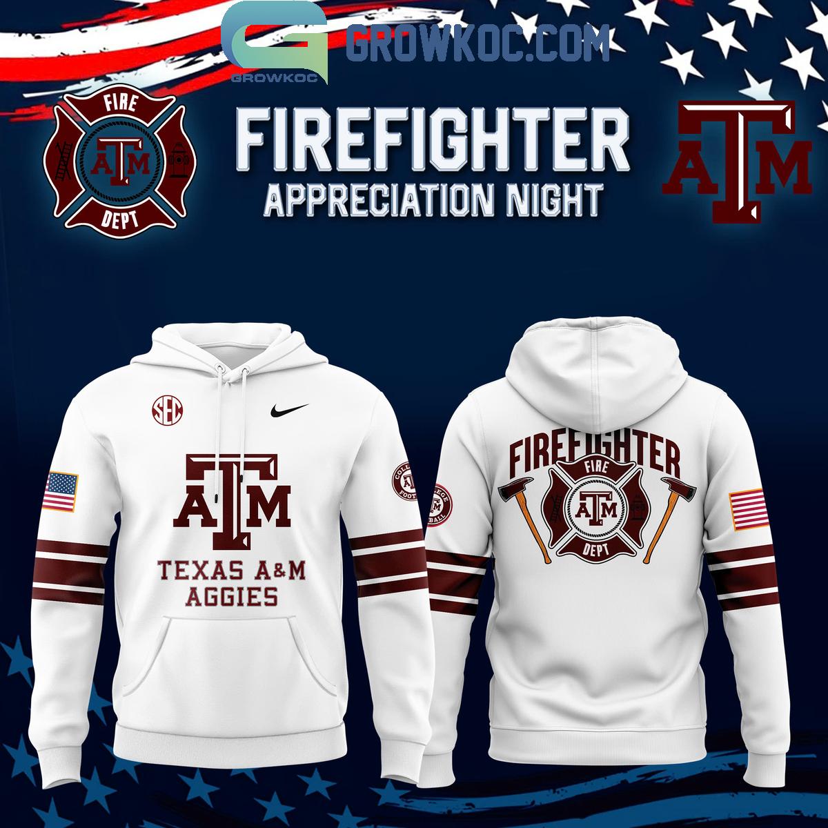 Texas A26M Aggies x 2024 Firefighter Appreciation Night Hoodie T Shirt 1 ivrEJ