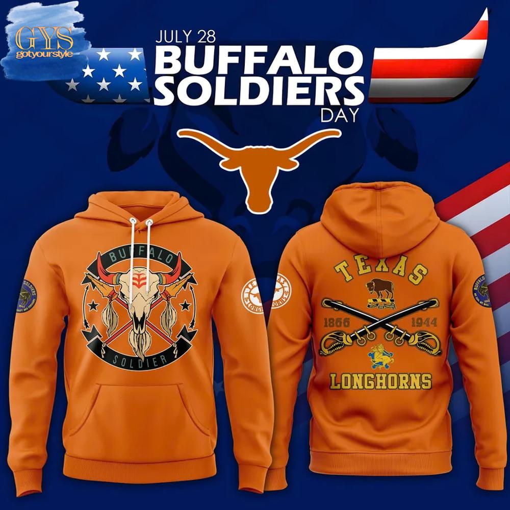 Texas Longhorns 2025 Buffalo Soldier Day Hoodie 1