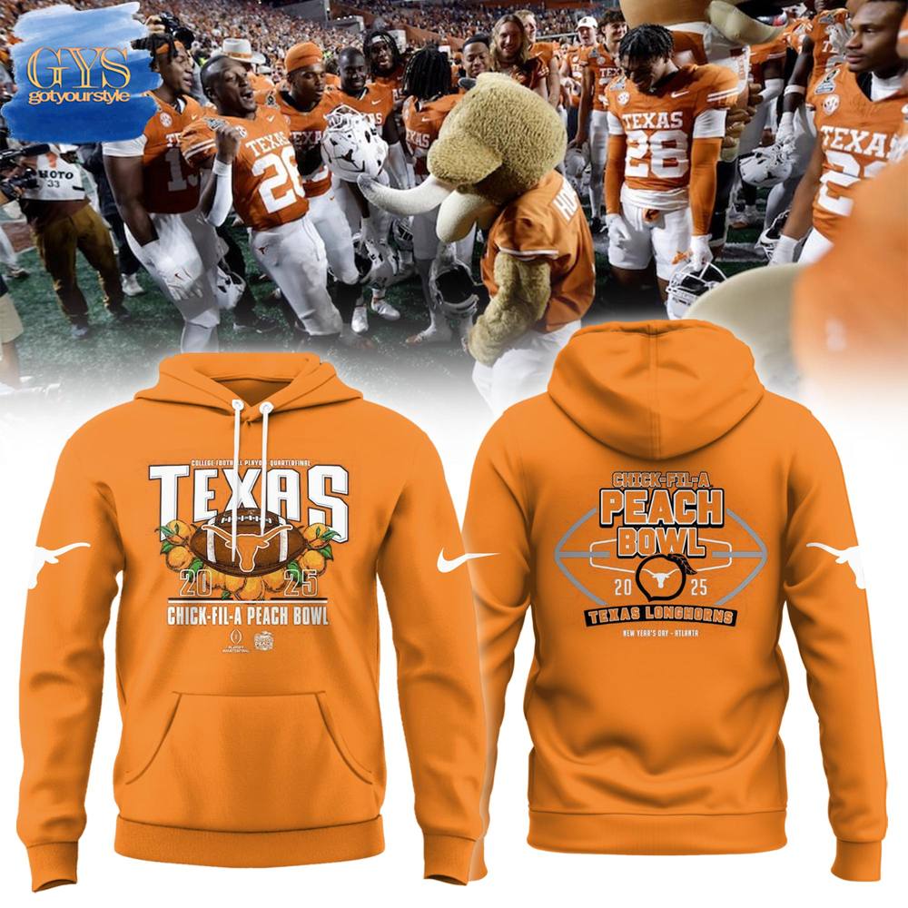 Texas Longhorns 2025 Peach Bowl Limited Edition Hoodie 1