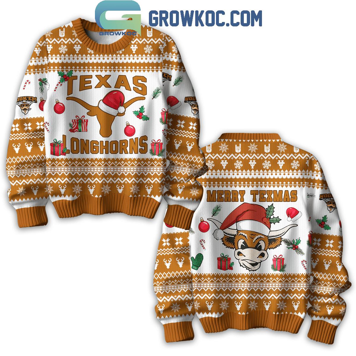 Texas Longhorns Have Merry Texmas Christmas Ugly Sweater 1 qqJxl