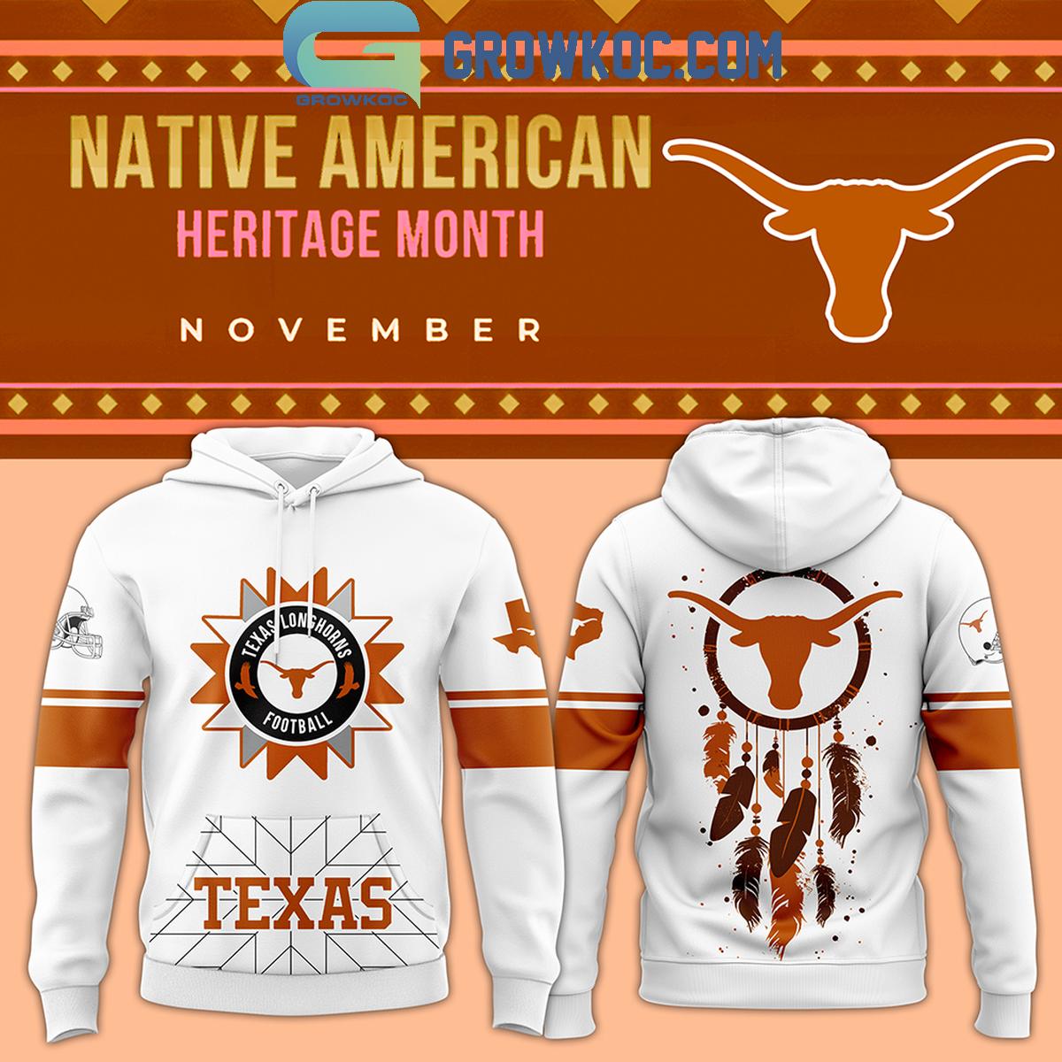 Texas Longhorns November For 2024 Native American Heritage Month Hoodie T Shirt 1 jAl6E